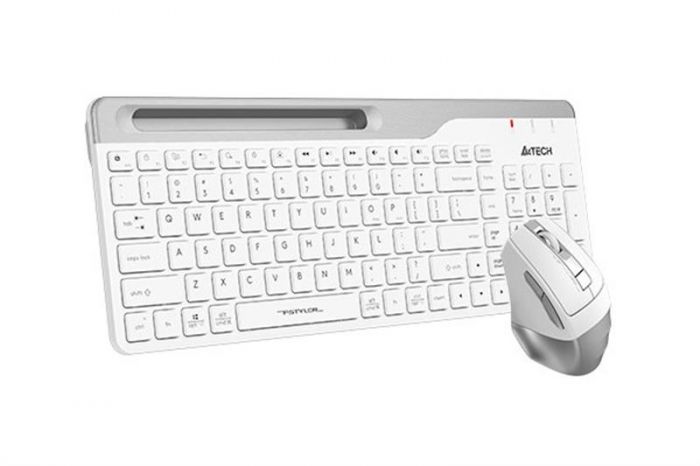 Комплект (клавіатура, мишка) бездротовий A4Tech FB2535C Icy White USB