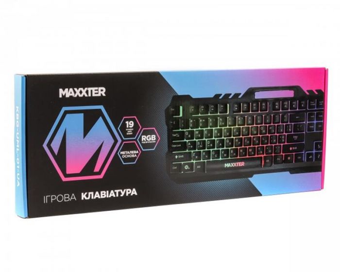 Клавiатура Maxxter KBG-UML-01-UA Black