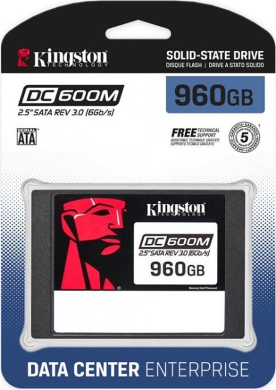 Накопичувач SSD 960GB Kingston SSD DC600M 2.5" SATAIII 3D TLC (SEDC600M/960G)