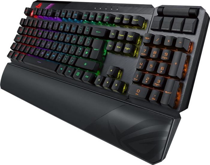 Клавіатура бездротова Asus ROG Claymore II RD RGB WL Black (90MP01W0-BKUA01)