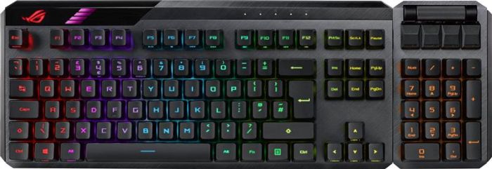 Клавіатура бездротова Asus ROG Claymore II RD RGB WL Black (90MP01W0-BKUA01)