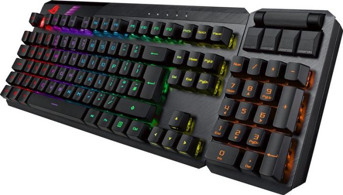 Клавіатура бездротова Asus ROG Claymore II RD RGB WL Black (90MP01W0-BKUA01)