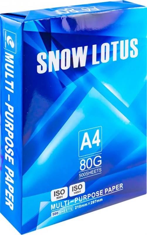 Папір Snow Lotus 80g/m2, A4, 500л, class C, білизна 148% CIE