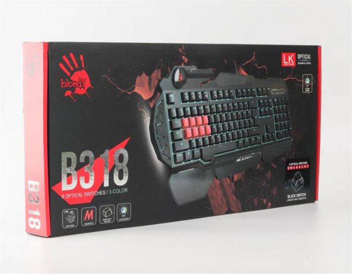 Клавіатура Bloody B318 LK Black USB