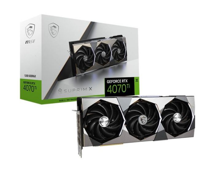 Відеокарта GF RTX 4070 Ti 12GB GDDR6X Suprim MSI (GeForce RTX 4070 Ti SUPRIM 12G)