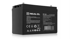 Акумуляторна батарея REAL-EL 12V 100AH (EL122200001) AGM
