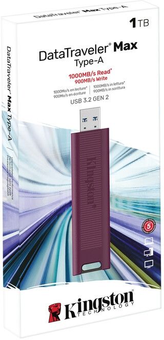 Флеш-накопичувач USB3.2 1TB Kingston DataTraveler Max Red (DTMAXA/1TB)