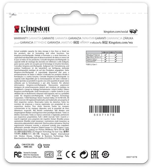 Флеш-накопичувач USB3.2 128GB Kingston DataTraveler Micro (DTMC3G2/128GB)