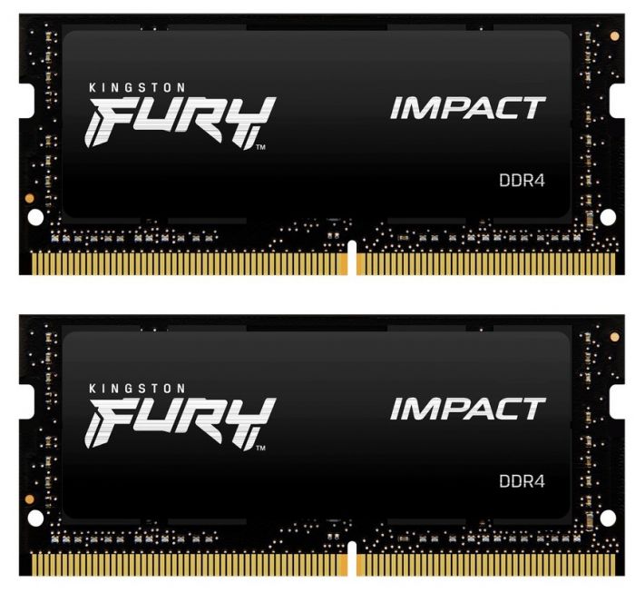 Модуль пам`ятi SO-DIMM 2x16GB/3200 DDR4 Kingston Fury Impact (KF432S20IBK2/32)