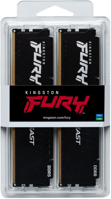 Модуль пам`яті DDR5 2x16GB/5600 Kingston Fury Beast Black (KF556C40BBK2-32)