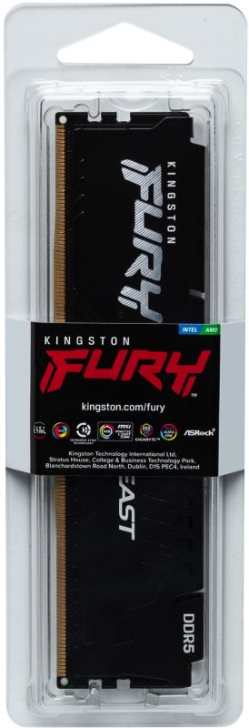 Модуль пам`яті DDR5 32GB/5600 Kingston Fury Beast Black (KF556C40BB-32)