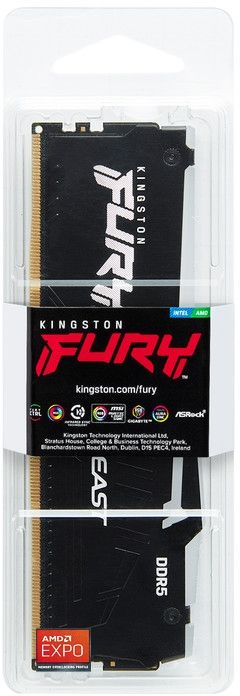 Модуль пам`яті DDR5 16GB/6000 Kingston Fury Beast RGB Black (KF560C36BBEA-16)