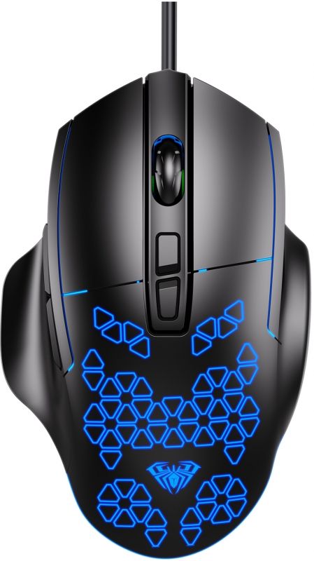 Мишка Aula F812 Wired gaming mouse with 7 keys Black (6948391213132)