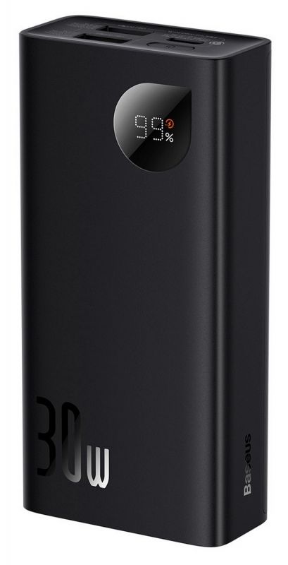 Універсальна мобільна батарея Baseus Adaman2 Digital Display 10000mAh Fast Charge 30W Black (PPAD040001/00296)