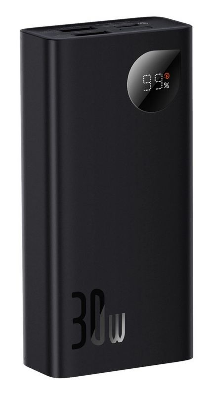 Універсальна мобільна батарея Baseus Adaman2 Digital Display 10000mAh Fast Charge 30W Black (PPAD040001/00296)