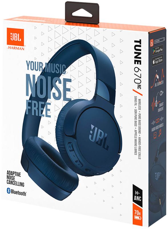 Bluetooth-гарнітура JBL Tune 670NC Blue (JBLT670NCBLU)