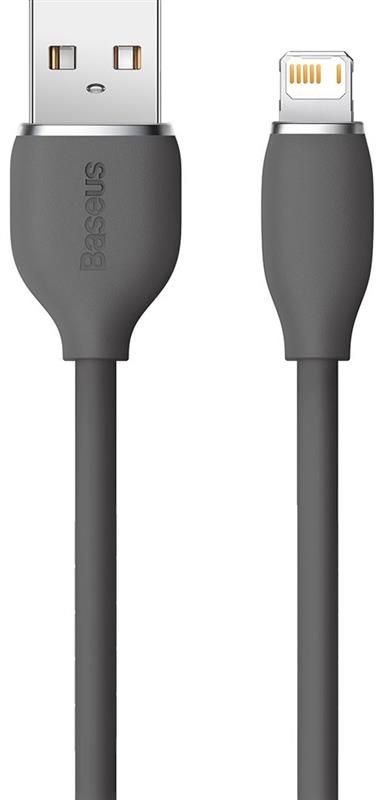 Кабель Baseus Jelly Liquid Silica Gel USB-Lightning, 2.4A, 2м Black (CAGD000101)