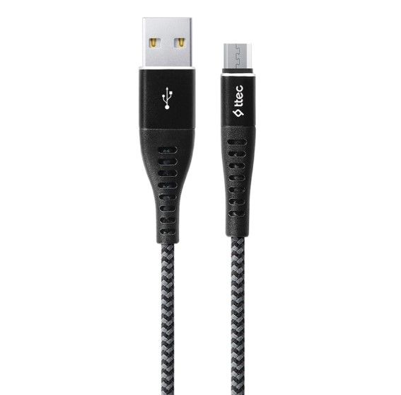 Кабель Ttec USB - micro USB (M/M), ExtremeCable, 1.5 м, Black (2DKX03MS) 