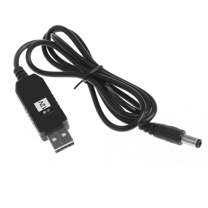Кабель XoKo USB - DC (M/M), 5В - 12В, чорний (XK-DC512)