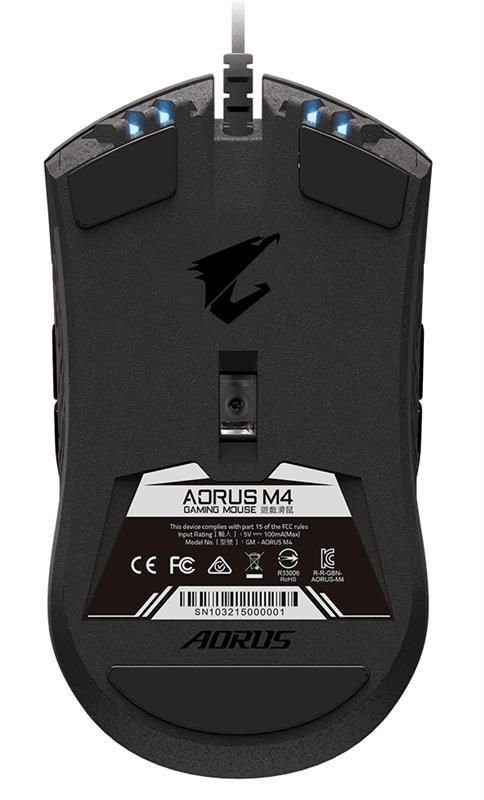 Миша Gigabyte Aorus M4 RGB Black_сборка