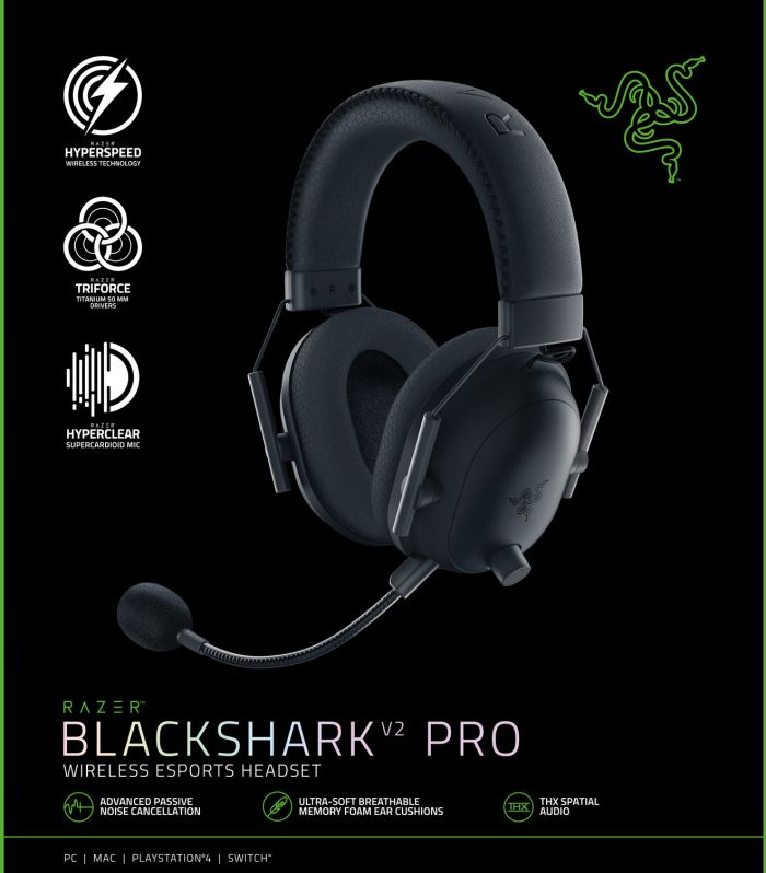 Bluetooth-гарнітура Razer BlackShark V2 Pro Wireless Black (RZ04-03220100-R3M1)