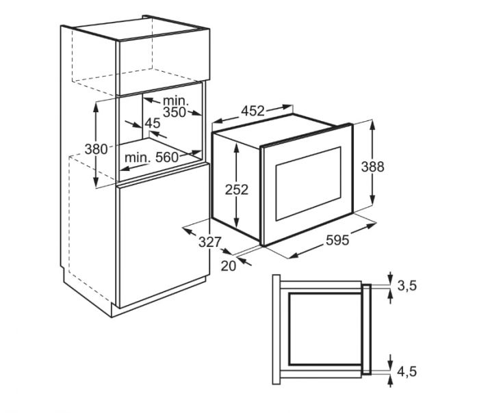 Вбудована мікрохвильова піч Electrolux LMS2203EMX