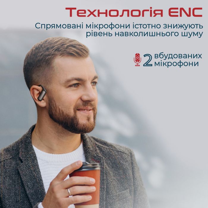 Bluetooth-гарнітура Promate Epic Black