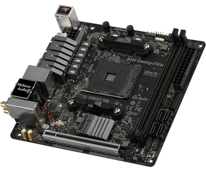 Материнська плата ASRock B450 Gaming-ITX/AC Socket AM4