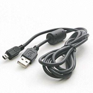 Кабель Atcom USB - mini USB V 2.0 (M/M), (5 pin), ферит, 1.8 м, чорний (3794)