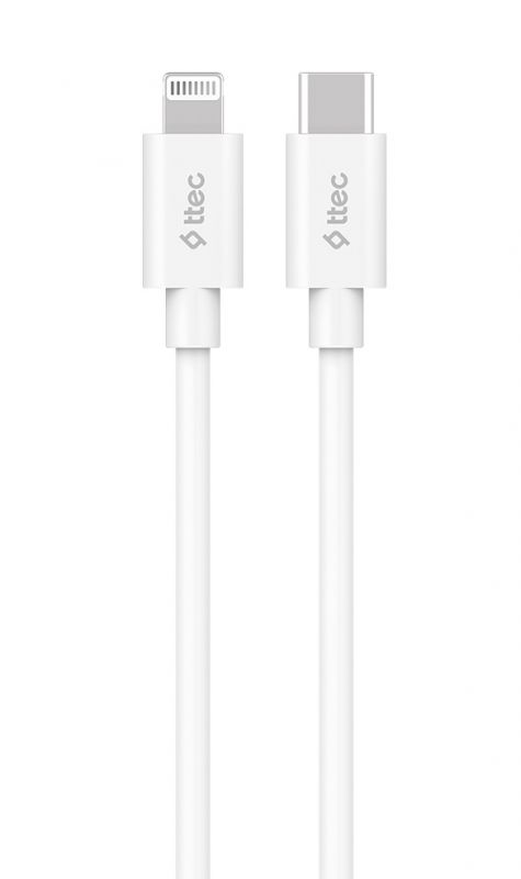 Кабель Ttec (2DKM04B) USB-C-Lightning, 1.5м White MFi 