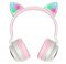 Bluetooth-гарнітура Hoco W27 Cat Ear Grey/Pink (W27GP)