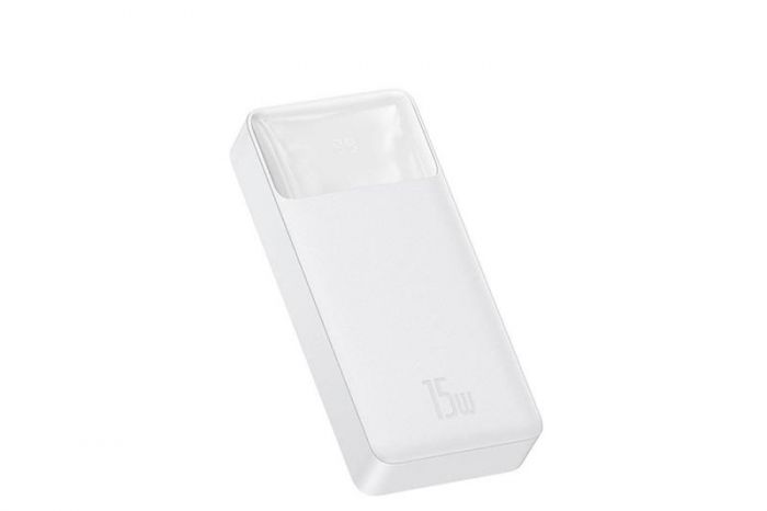 Універсальна мобільна батарея Baseus Bipow Digital Display 15W 20000mAh White (PPDML-J02) (1283126559204)