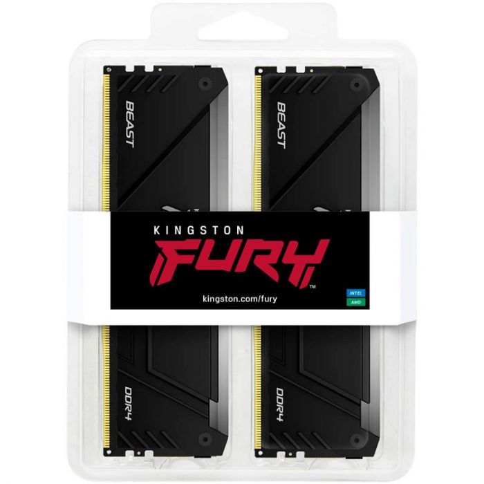 Модуль пам`яті DDR4 2x8GB/3600 Kingston Fury Beast RGB (KF436C17BB2AK2/16)