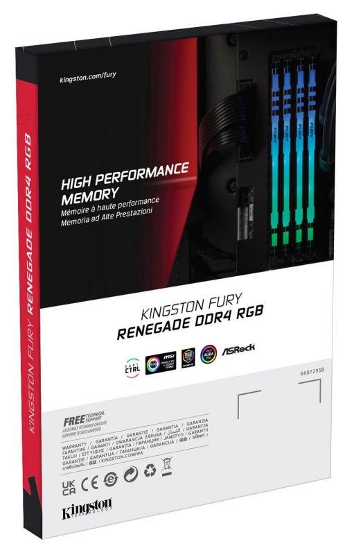 Модуль пам`яті DDR4 2x16GB/3600 Kingston Fury Renegade RGB (KF436C16RB1AK2/32)