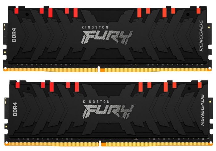 Модуль пам`яті DDR4 2x32GB/3200 Kingston Fury Renegade RGB (KF432C16RBAK2/64)