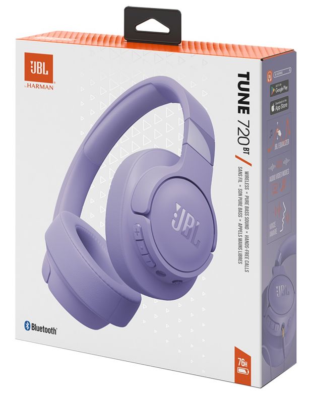 Bluetooth-гарнітура JBL Tune 720BT Purple (JBLT720BTPUR)