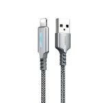 Кабель Remax RC-123i Gonyu USB - Lightning (M/M), 2.4 A, 1 м, Silver (6972174151939)