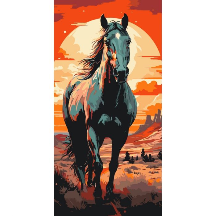 Картина за номерами "Horse art" 11541-AC 40х80 см