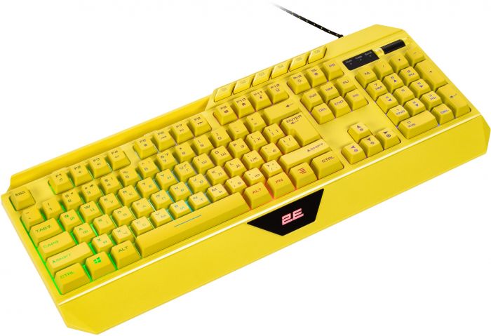 Клавіатура 2E Gaming KG315 RGB USB Yellow Ukr (2E-KG315UYW)