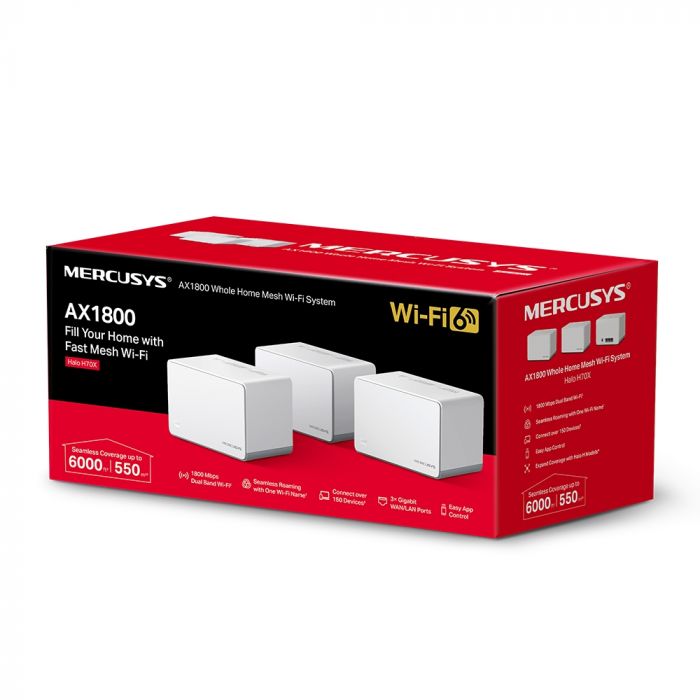 WiFi Mesh система Mercusys Halo H70X 3-pack