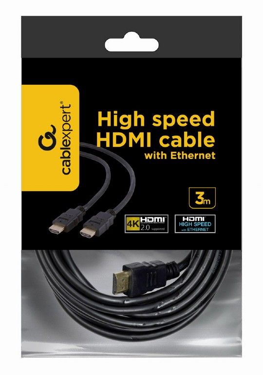 Кабель Cablexpert HDMI-HDMI v2.0, M/M, 4.5 м, чорний (CC-HDMI4-15) пакет