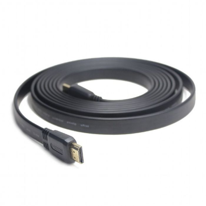 Кабель Cablexpert HDMI - HDMI v.2.0, M/M, плоский, 1.8 м, чорний (CC-HDMI4F-6) пакет