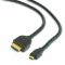 Кабель Cablexpert HDMI - microHDMI v.2.0, M/M, 1.8 м, чорний (CC-HDMID-6) пакет