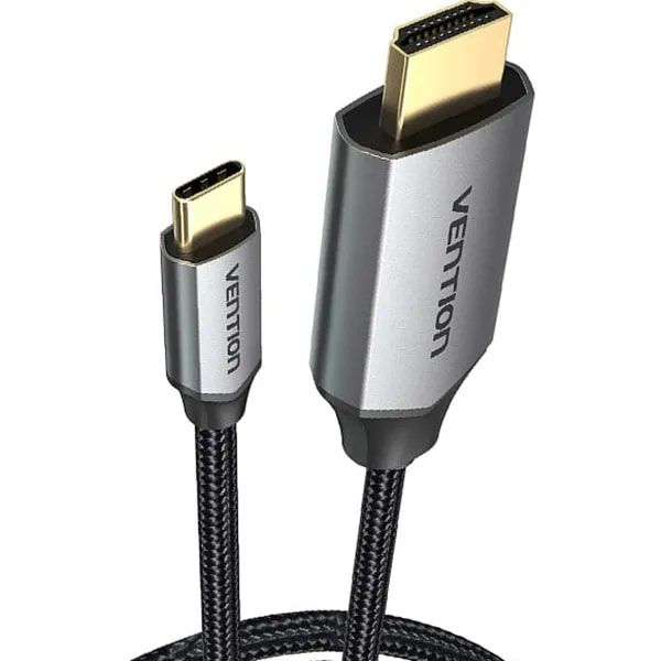 Кабель Vention HDMI - USB Type-C (M/M), V 2.0, 1.5 м, чорний/сірий (CRBBG)