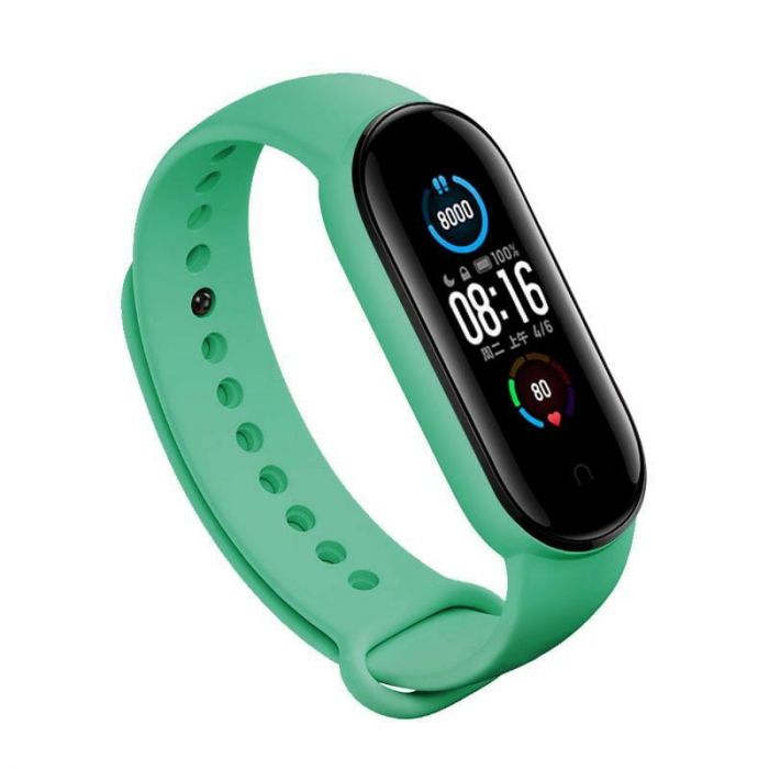 Ремінець BeCover для Xiaomi Mi Smart Band 5/Mi Smart Band 6/Mi Smart Band 7 Green (705067)