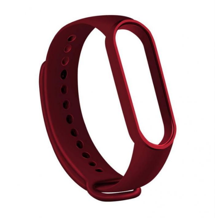 Ремінець BeCover для Xiaomi Mi Smart Band 5/Mi Smart Band 6/Mi Smart Band 7 Burgundy Red (705063)