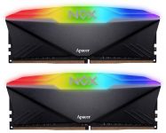 Модуль пам`ятi DDR4 2x16GB/3200 Apacer NOX RGB Black (AH4U32G32C28YNBAA-2)