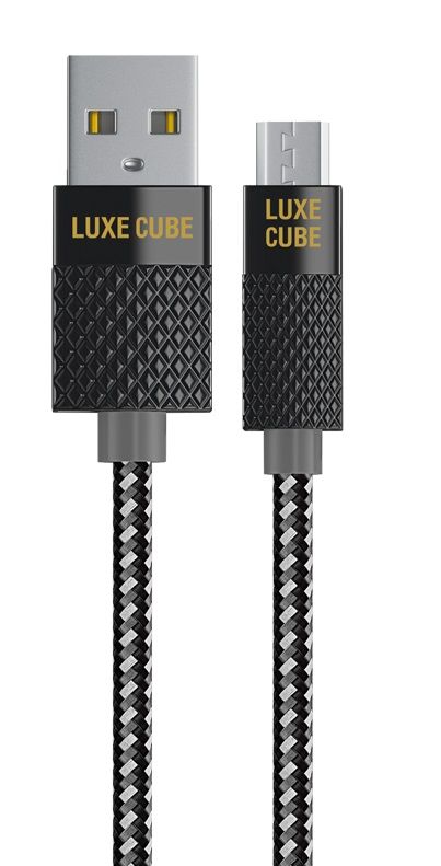 Кабель Luxe Cube Premium USB-microUSB, 1м, сірий (8886668686167)