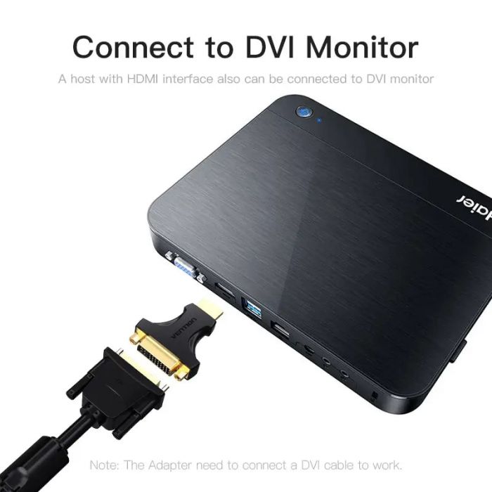 Адаптер Vention HDMI - DVI (M/F), Black (AIKBO)