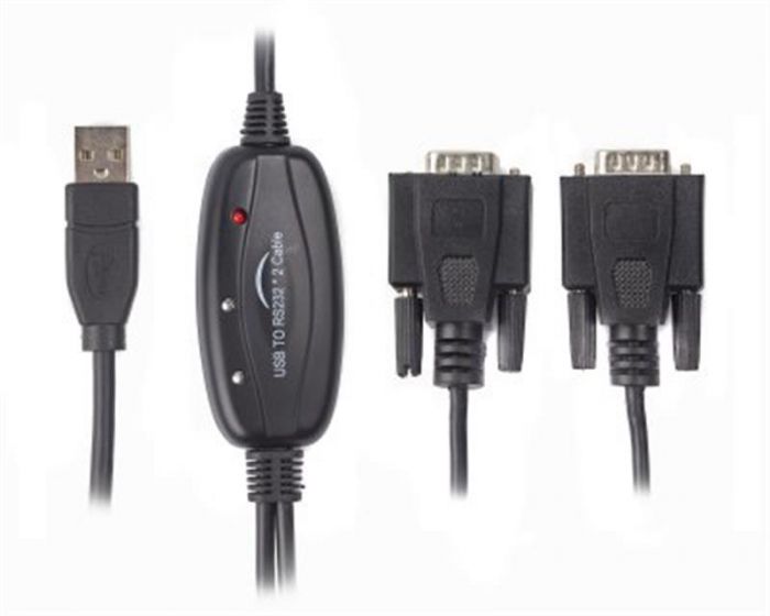 Кабель Viewcon USB - 2хCOM (M/M), 9+25pin, 1.4 м, Black (VE591) 